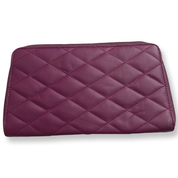 Jessica simpson quilted wallet clutch purple - Picture 2 of 4